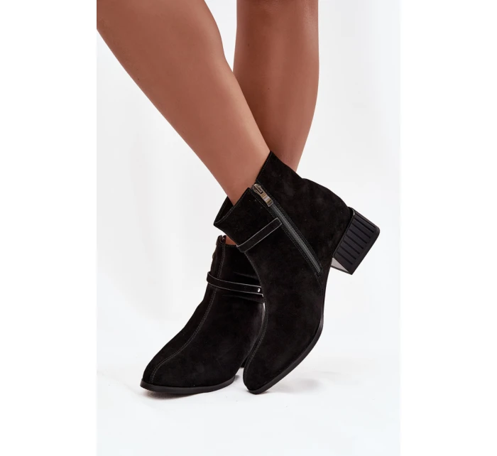 Boty na podpatku model 220200 Step in style Boty na podpatku model 220200 Step in style