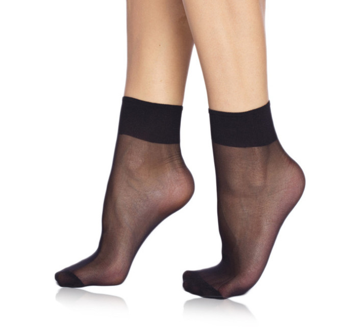 Silonkové matné ponožky 2 páry DIE PASST SOCKS 20 DEN - BELLINDA - černá