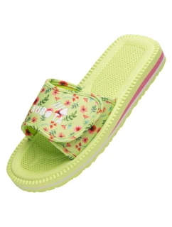 Kubota klopy na suchý zip vícebarevné květinově zelené K25SS-100-001-18-1