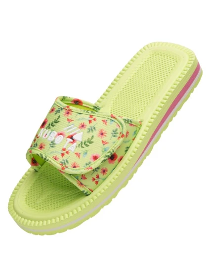 Kubota klopy na suchý zip vícebarevné květinově zelené K25SS-100-001-18-1