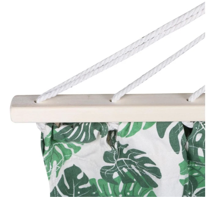 ZAHRADNÍ HOUPACÍ SÍŤ PRO 2 OSOBY 200X150CM S TYČÍ A STŘAPCEM MIAMI NATURA JUNGLE