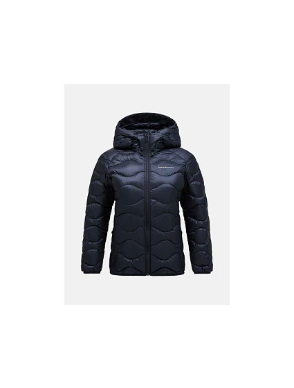 Dámská péřová bunda Peak Performance Helium Down Hood Jacket – černá, velikost: XS