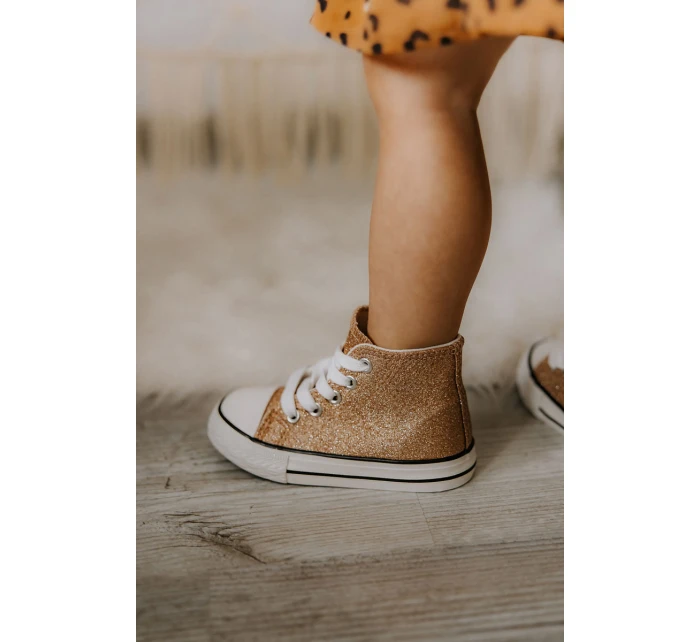 Dětské vysoké tenisky Růžové zlato Catrina Dětské vysoké tenisky Růžové zlato Catrina