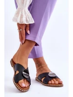 Dámské ploché podpatky černé model 21620034 - VINCEZA