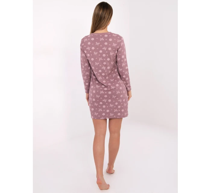 DU KN noční košile FP 101.19 tmavě růžová