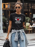 Dámské tričko M.A.M.A. special task unit black FashionStreet NX5026RY