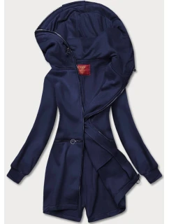 Tmavě modrá vypasovaná dámská mikina model 21292029 - LHD