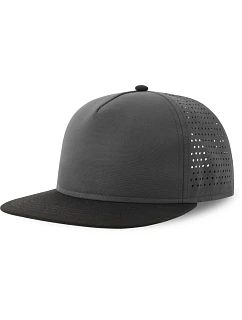 Atlantis Headwear Bank Five-S 5 panelová kšiltovka 33.0232 dark grey/black