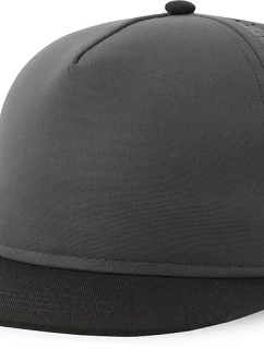 Atlantis Headwear Bank Five-S 5 panelová kšiltovka 33.0232 dark grey/black