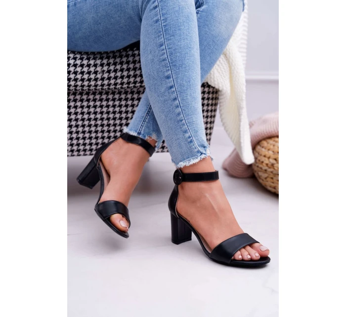 Dámské Sandály Na Podpatku Černé Lexi Dámské Sandály Na Podpatku Černé Lexi