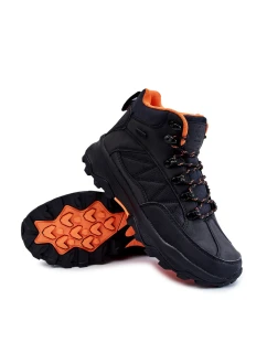 Pánské zateplené trekové boty Cross Jeans KK1R4018C černe