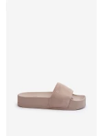 Dámské žabky na platformě z semiše Big Star model 21655526 béžové - Big Star Shoes