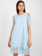 LK SK 506654 šaty.52 světle modrá