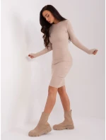 Sukienka RV SK model 18843735 jasny beżowy - FPrice Sukienka RV SK model 18843735 jasny beżowy - FPrice