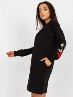 Sukienka RV SK model 21107627 czarny - FPrice Sukienka RV SK model 21107627 czarny - FPrice