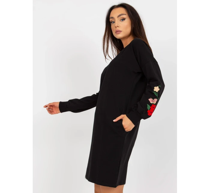 Sukienka RV SK model 21107627 czarny - FPrice Sukienka RV SK model 21107627 czarny - FPrice