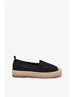 Dámské espadrilly na platformě Vinceza – černé Dámské espadrilly na platformě Vinceza – černé
