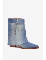 Boty na podpatku model 217787 Step in style Boty na podpatku model 217787 Step in style