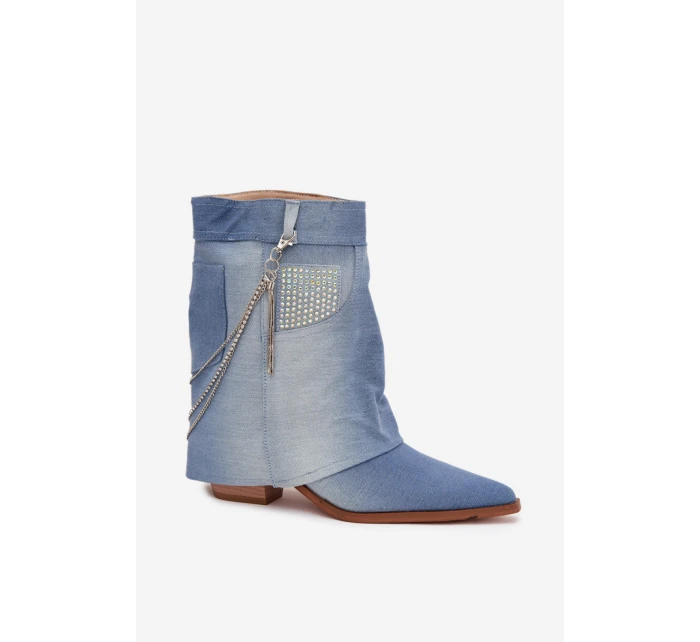 Boty na podpatku model 217787 Step in style Boty na podpatku model 217787 Step in style