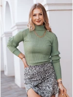 Dámský svetr BUFALO světle zelený FashionStreet MY1422
