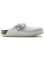 Birkenstock dámské žabky Boston ESD white natural leather medical narrow (0061378) dámské
