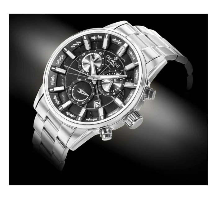 Pánské hodinky Giewont Chronograph Sapphire Silver GW4580-B2 Pánské hodinky Giewont Chronograph Sapphire Silver GW4580-B2