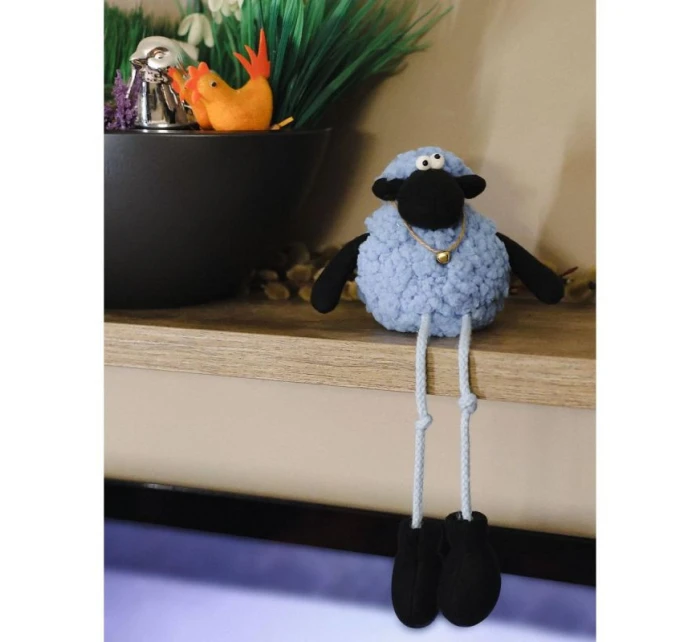 SITTING BARANGE BLUE 10+25CM spring decoration dětské