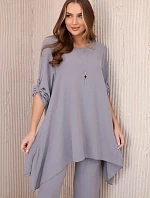 Sada halenky + kalhot s přívěskem šedý