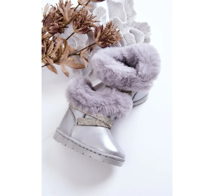 dětské sněhule s kubickými zirkony stříbrný Hollee dětské sněhule s kubickými zirkony stříbrný Hollee