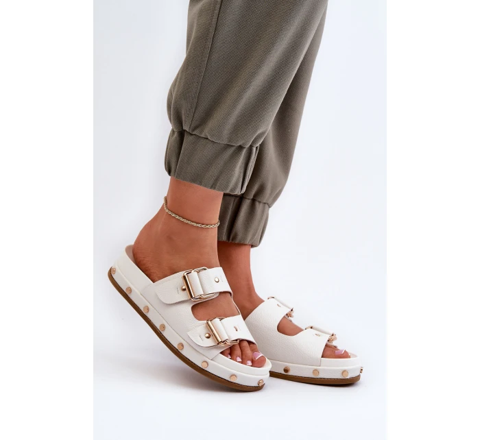 Dámské žabky na platformě Big Star model 21653891 Bílé - Big Star Shoes Dámské žabky na platformě Big Star model 21653891 Bílé - Big Star Shoes