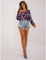 Bluzka model 20235229 bordowy - FPrice Bluzka model 20235229 bordowy - FPrice