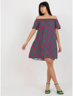 Dámské šaty D73771R30145J zelená - FPrice Dámské šaty D73771R30145J zelená - FPrice