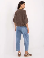 Sweter IT SW model 21730861 ciemny bezowy - FPrice Sweter IT SW model 21730861 ciemny bezowy - FPrice