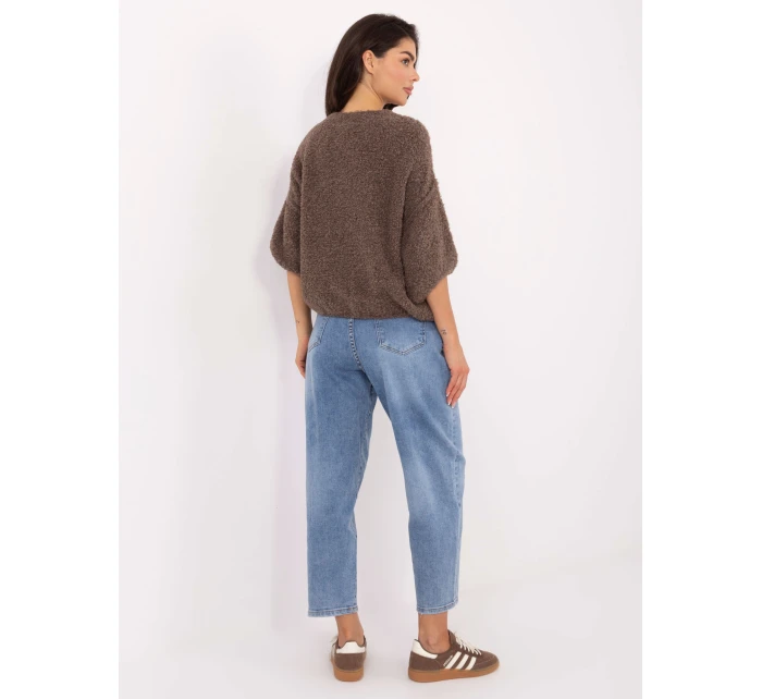 Sweter IT SW model 21730861 ciemny bezowy - FPrice Sweter IT SW model 21730861 ciemny bezowy - FPrice