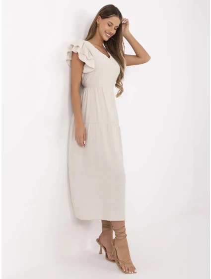 Šaty MI SK A2489.21 světle béžové Šaty MI SK A2489.21 světle béžové