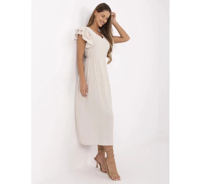 Šaty MI SK A2489.21 světle béžové Šaty MI SK A2489.21 světle béžové