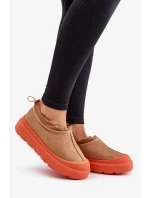 Dámské sněhule na platformě s nízkou holenní částí Camel Izamine