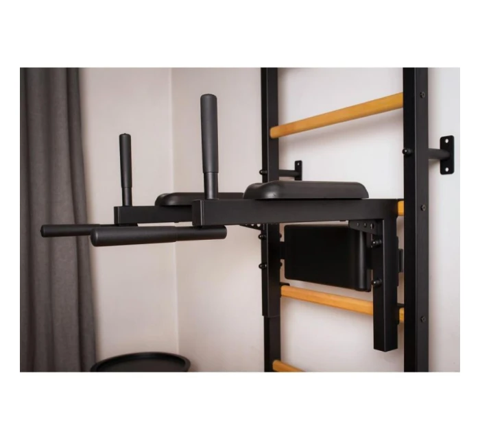 GYMNASTICKÝ ŽEBŘÍK S TYČÍ A MADLEM PRO CVIČENÍ NA LAVIČCE 722B