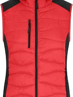 Daiber JN 1327 Dámská strečová fleecová vesta 02.1327 red/black