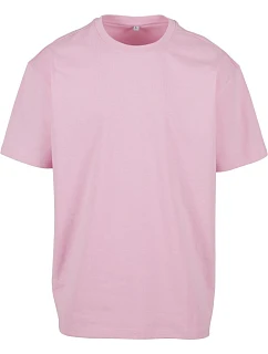 Build your Brand BY 102 Oversize tričko z těžké bavlny 56.0102 soft pink