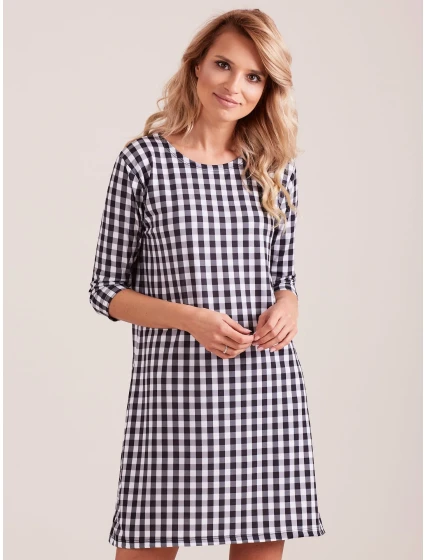 Šaty EN SK 4335.08 černá a bílá Šaty EN SK 4335.08 černá a bílá