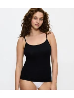 Sense Of Cotton Spaghetti Top - BLACK - TRIUMPH BLACK - TRIUMPH Sense Of Cotton Spaghetti Top - BLACK - TRIUMPH BLACK - TRIUMPH