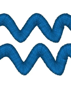 Výšivka Vodnář – znamení zvěrokruhu