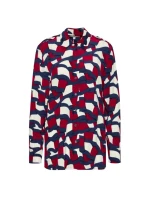 Tommy Hilfiger Viskózová košile W WW0WW31447 Tommy Hilfiger Viskózová košile W WW0WW31447