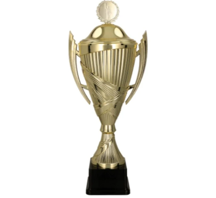 Zlatý plastový kelímek s víčkem model 21827402 Zlatý plastový kelímek s víčkem model 21827402