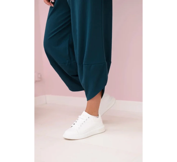 Bavlněná mikina kalhoty set námořní