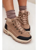 Dámské Trekingové Boty Big Star SS274095 Béžové Dámské Trekingové Boty Big Star SS274095 Béžové
