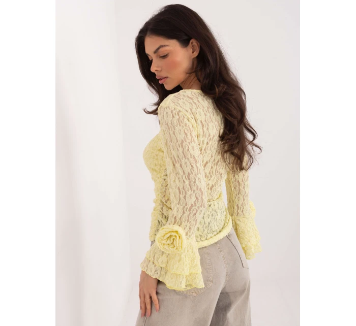 Bluzka IT BZ model 21836765 jasny żółty - FPrice Bluzka IT BZ model 21836765 jasny żółty - FPrice