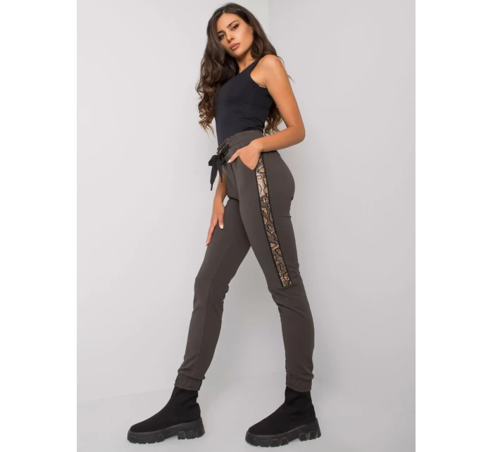 Tepláky RV DR 6891.54 tmavá khaki