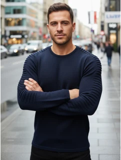 Pánský tmavě modrý svetr WX2297z